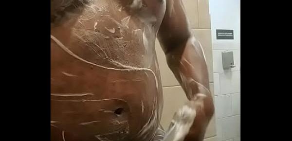  Hitting the shower after the gym